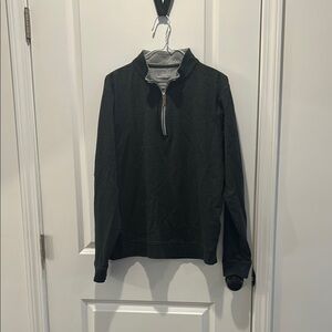 Men's Black Half-Zip Sweater